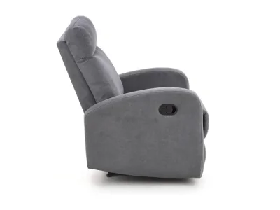 Detail produktu HALMAR Oslo 1S relaxačné kreslo tmavosivá