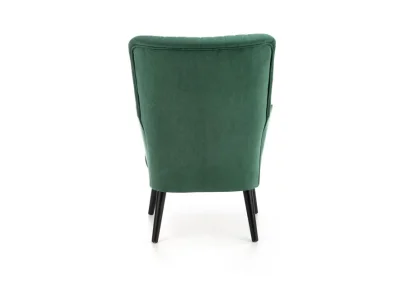 Detail produktu HALMAR Delgado kreslo tmavozelená / čierna