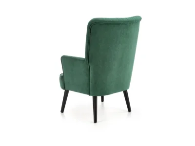 Detail produktu HALMAR Delgado kreslo tmavozelená / čierna