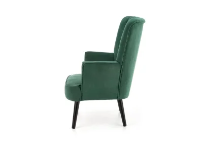 Detail produktu HALMAR Delgado kreslo tmavozelená / čierna