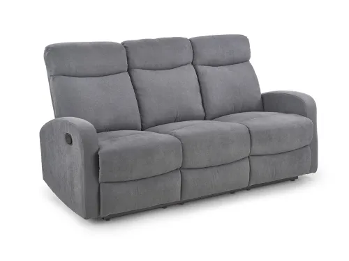 HALMAR Oslo 3S relaxačná trojsedačka tmavosivá