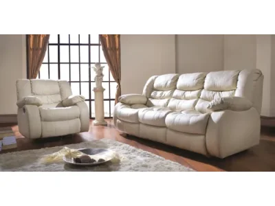 PYKA Regan kožená sedacia súprava smotanová (G105)