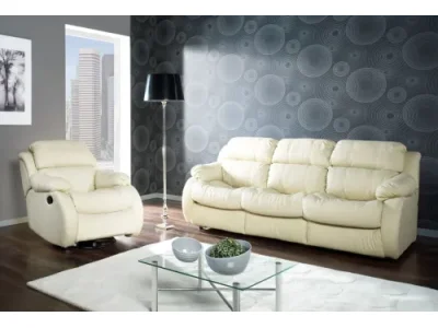 PYKA Reglainer kožená sedacia súprava krémová (G100)