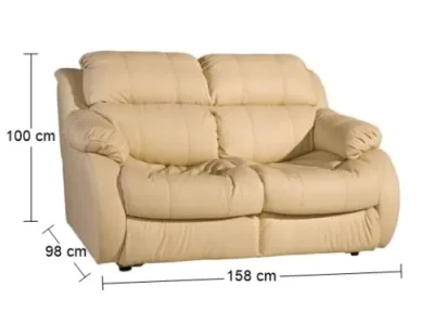 Detail produktu PYKA Reglainer kožená dvojsedačka krémová (G100)