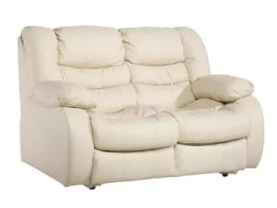 PYKA Regan kožená dvojsedačka smotanová (G105)