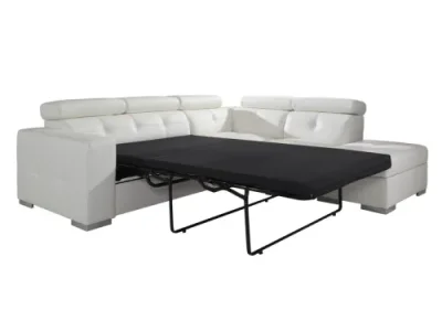 Detail produktu PYKA Etna II P kožená rohová sedačka biela (White snow)