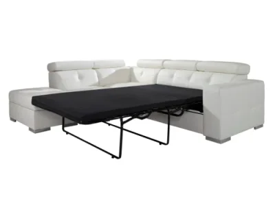 Detail produktu PYKA Etna II L kožená rohová sedačka biela (White snow)