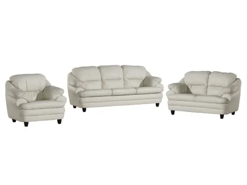 PYKA Sara 3R+2+1 S kožená sedacia súprava s rozkladom smotanová (G105)