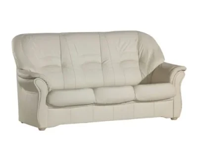 PYKA Jupiter kožená trojsedačka smotanová (G105)