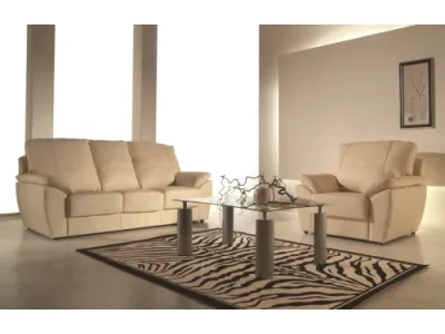 PYKA Dallas kožená sedacia súprava krémová (G100)