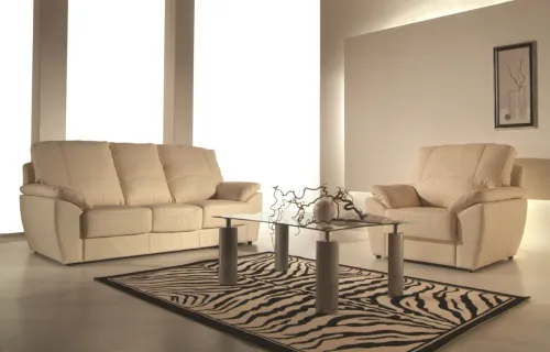 PYKA Dallas kožená sedacia súprava krémová (G100)