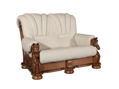 Detail produktu PYKA Mustang kožená dvojsedačka drevo D3 / smotanová (G105)