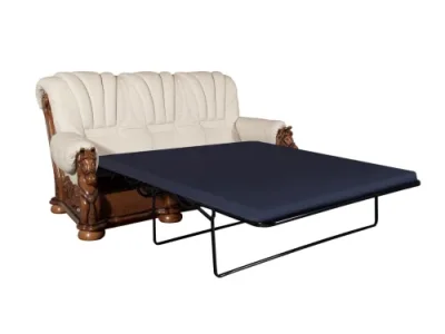 Detail produktu PYKA Mustang kožená sedacia súprava drevo D3 / smotanová (G105)