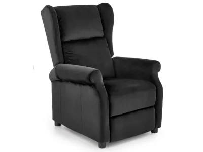 HALMAR Agustin 2 relaxačné kreslo (ušiak) čierna