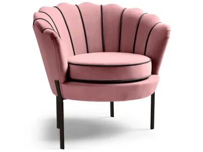 Detail produktu HALMAR Angelo kreslo ružová / čierna