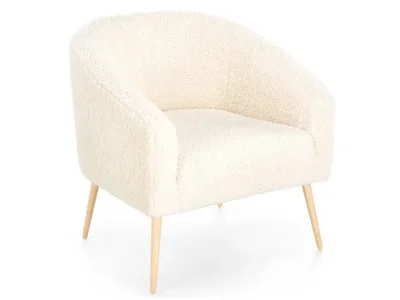 HALMAR Grifon 2 kreslo krémová / prírodná