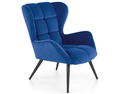 HALMAR Tyrion kreslo (ušiak) granátová / čierna