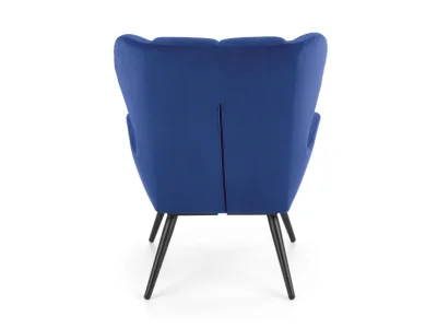 Detail produktu HALMAR Tyrion kreslo (ušiak) granátová / čierna