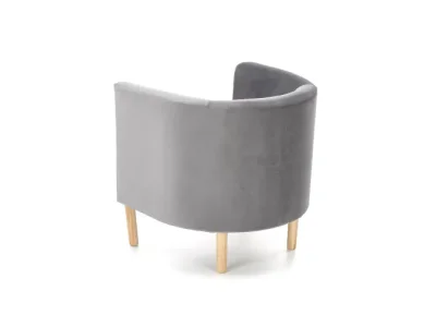 Detail produktu HALMAR Clubby 2 kreslo sivá / prírodná