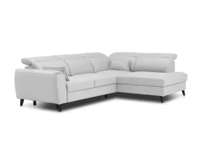 Detail produktu NABBI Nebia L rohová sedačka s rozkladom a úložným priestorom svetlosivá