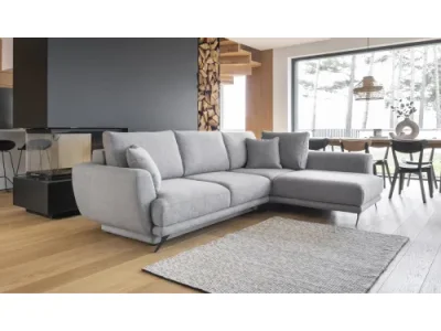 Detail produktu NABBI Leona P rohová sedačka s rozkladom a úložným priestorom svetlozelená