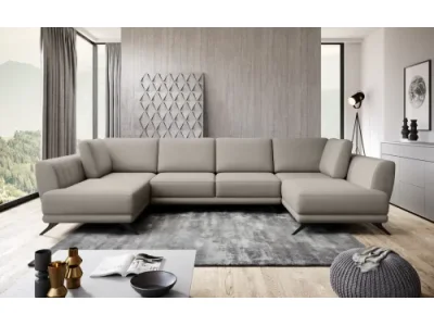 NABBI Liva U L/P rohová sedačka u s rozkladom a úložným priestorom béžová