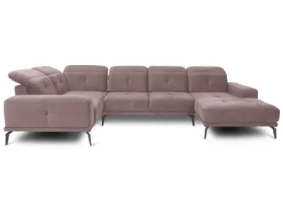 Detail produktu NABBI Noventa U L rohová sedačka u svetloružová