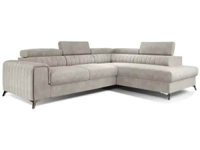 Detail produktu NABBI Lacante P rohová sedačka s rozkladom a úložným priestorom béžová