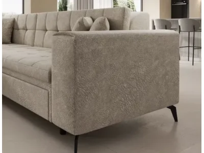 Detail produktu NABBI Savio L rohová sedačka s rozkladom béžová