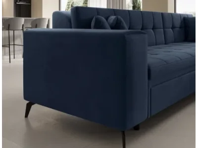 Detail produktu NABBI Savio P rohová sedačka s rozkladom tmavomodrá