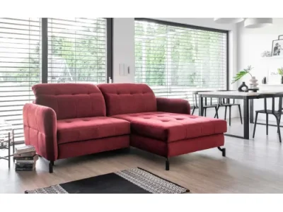 Detail produktu NABBI Lante P rohová sedačka s rozkladom a úložným priestorom tmavosivá