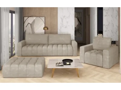 Detail produktu NABBI Losta rozkladacia pohovka s úložným priestorom krémová