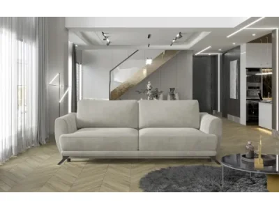 NABBI Meri rozkladacia pohovka s úložným priestorom krémová