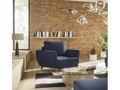 Detail produktu NABBI Meri 3+1+1 rozkladacia sedacia súprava s úložným priestorom tmavomodrá