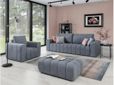 Detail produktu NABBI Losta 3+1+1 rozkladacia sedacia súprava s úložným priestorom svetlozelená