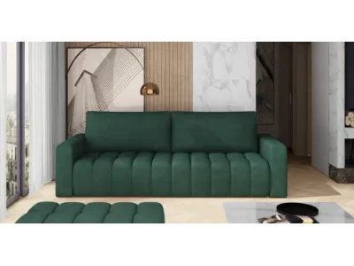 Detail produktu NABBI Losta 3+1+1 rozkladacia sedacia súprava s úložným priestorom tmavozelená