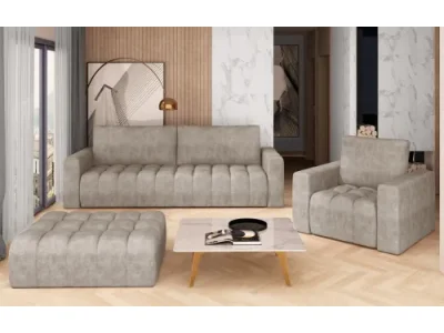 NABBI Losta 3+1+1 rozkladacia sedacia súprava s úložným priestorom béžová