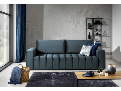 Detail produktu NABBI Losta 3+1+1 rozkladacia sedacia súprava s úložným priestorom tmavomodrá