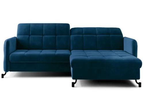 NABBI Lante P rohová sedačka s rozkladom a úložným priestorom tmavomodrá