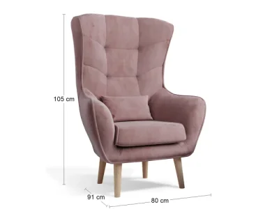 Detail produktu NABBI Altino 1F kreslo ružová