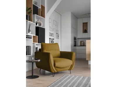 NABBI Salma 1F kreslo horčicová