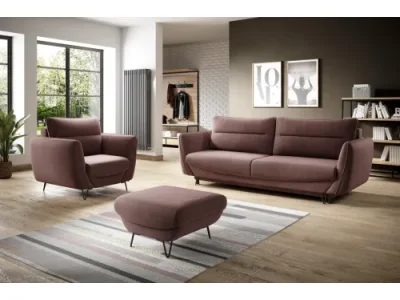 Detail produktu NABBI Salma 1F kreslo tmavoružová