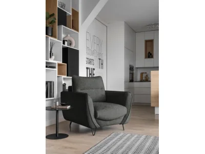 NABBI Salma 1F kreslo tmavosivá