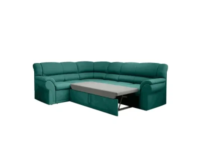 Detail produktu KONDELA Amelia L rohová sedačka s rozkladom a úložným priestorom smaragdová