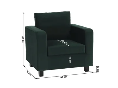 Detail produktu KONDELA Luana kreslo smaragdová