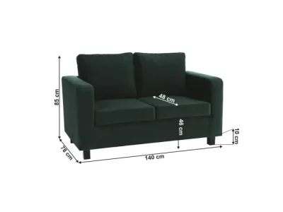 Detail produktu KONDELA Luana pohovka smaragdová