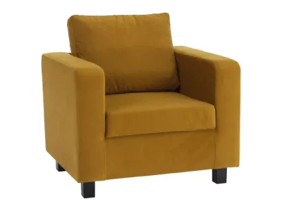 KONDELA Luana kreslo horčicová