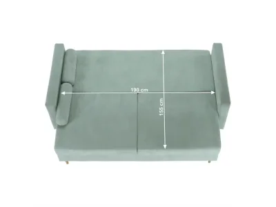 Detail produktu KONDELA Aurelia rozkladacia pohovka s úložným priestorom mentolová (Queens)