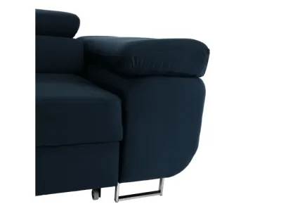 Detail produktu KONDELA Amareta L rohová sedačka s rozkladom a úložným priestorom modrá