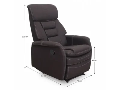 Detail produktu KONDELA Komfy relaxačné kreslo čokoládová